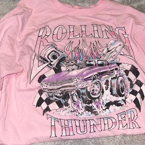 Cute pink car tshirt